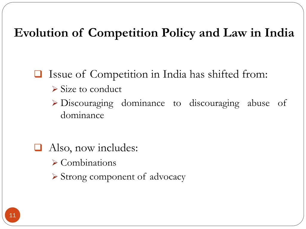 evolution of competition policy and law in india 2