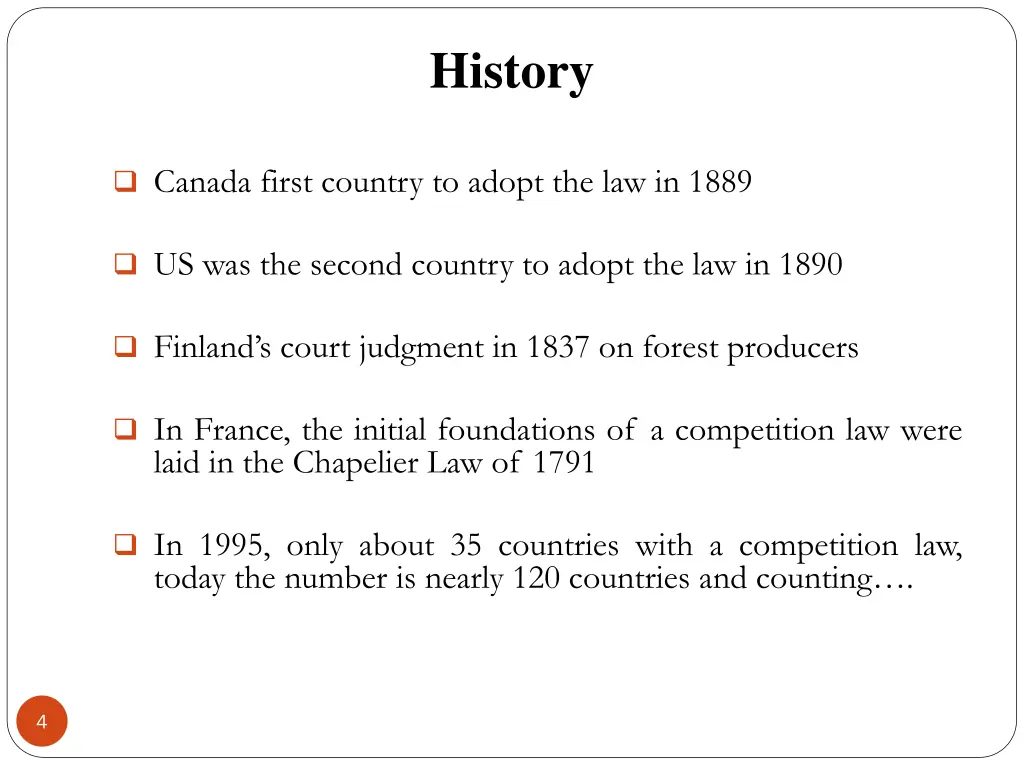 history