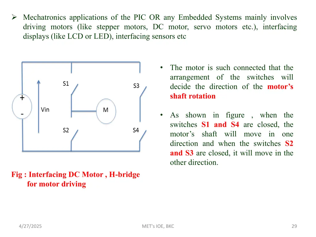 mechatronics applications
