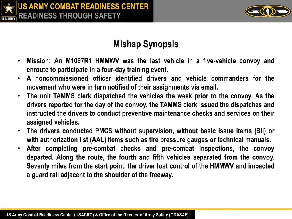 us army combat readiness center readiness through 1
