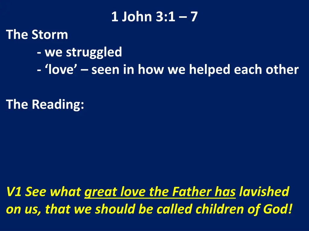 1 john 3 1 7 6