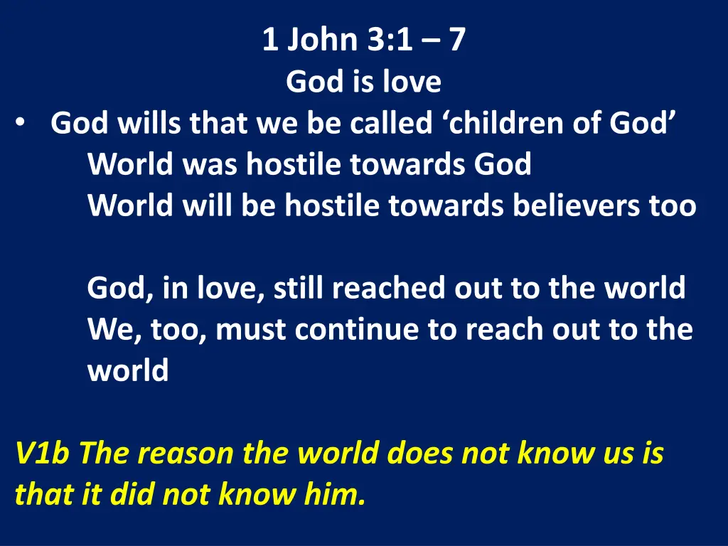 1 john 3 1 7 god is love 11