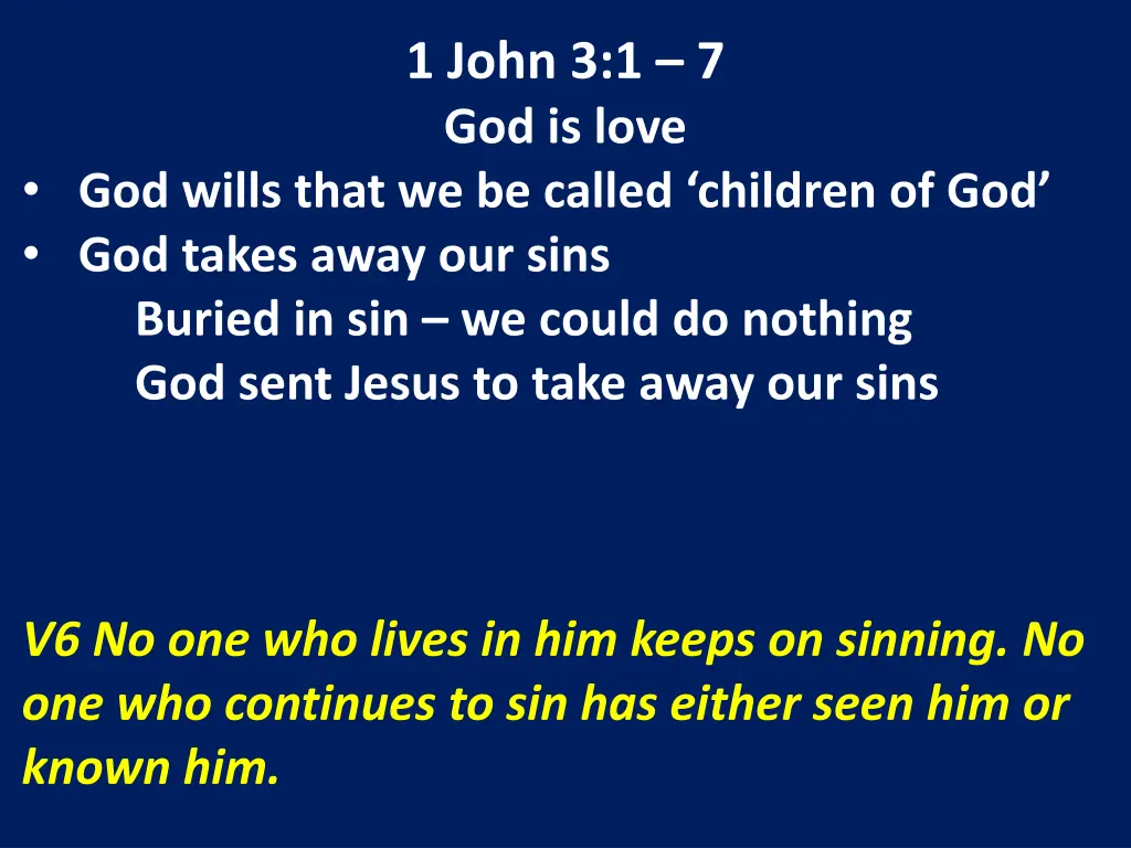 1 john 3 1 7 god is love 18