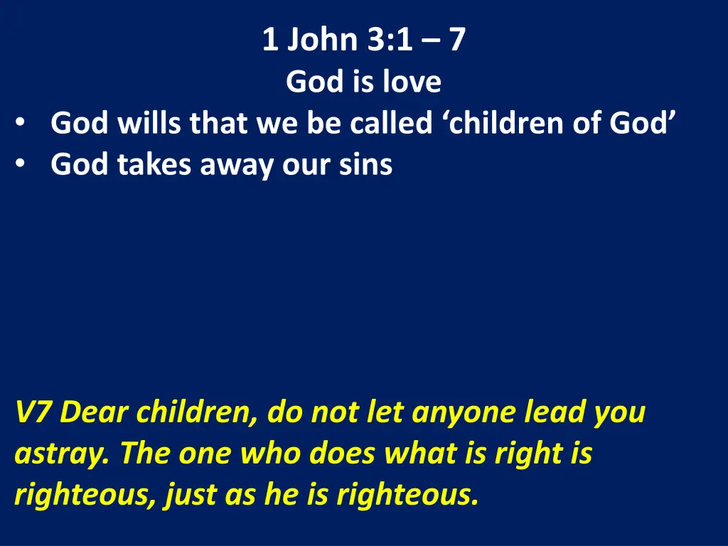 1 john 3 1 7 god is love 20