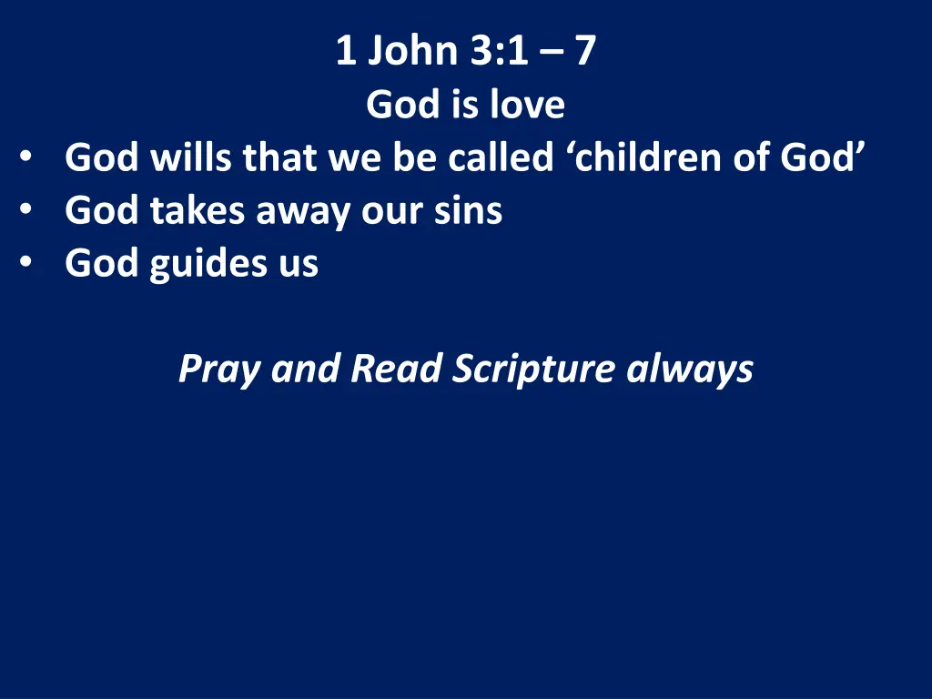 1 john 3 1 7 god is love 22