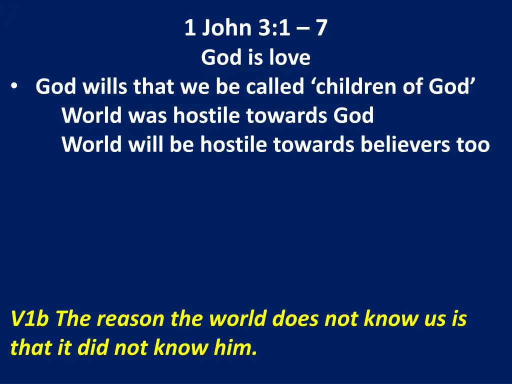 1 john 3 1 7 god is love 9