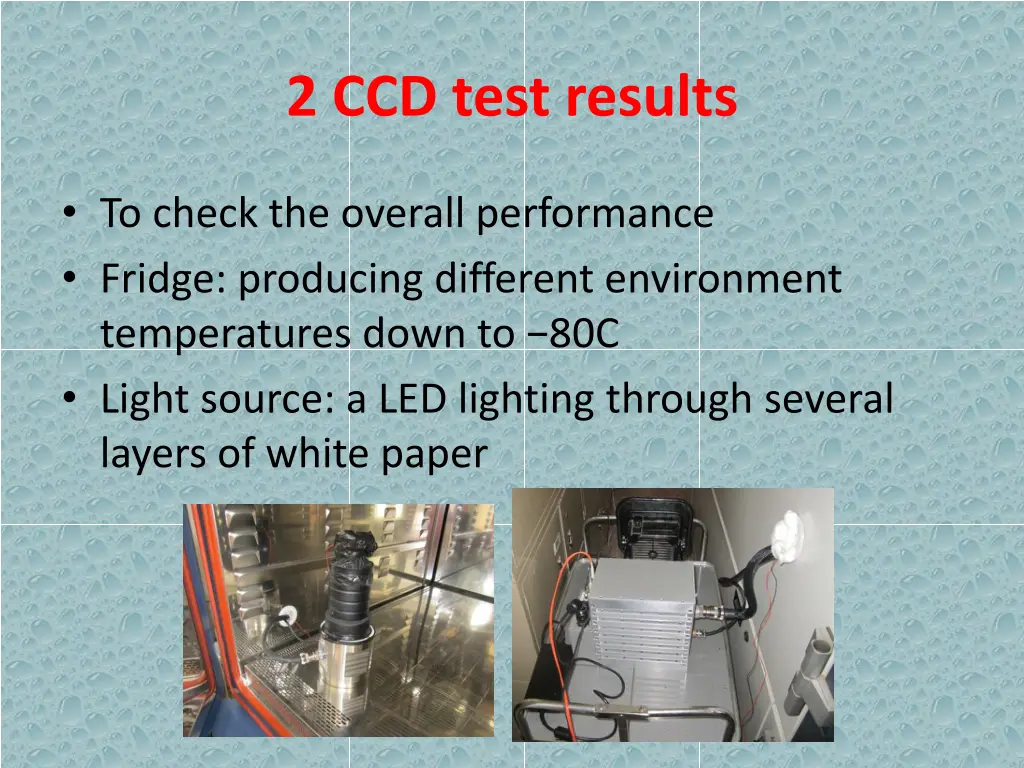 2 ccd test results
