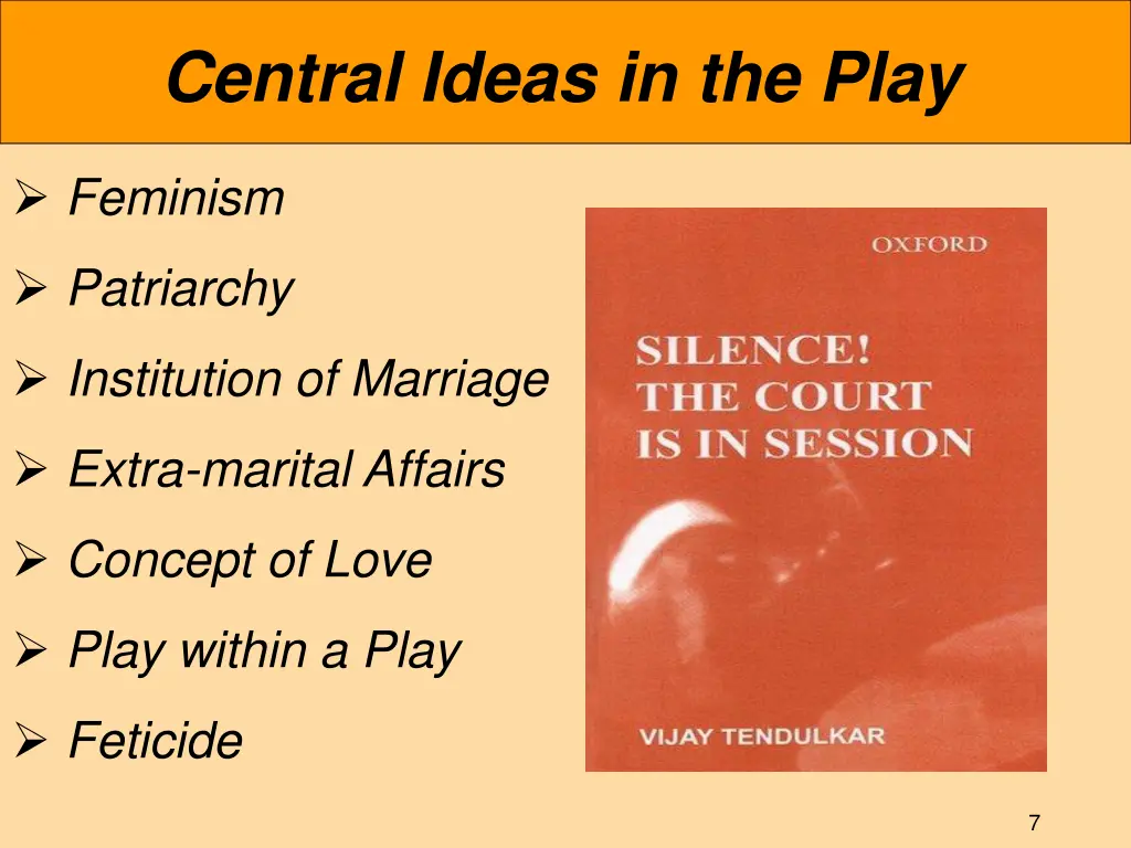 central ideas in the play