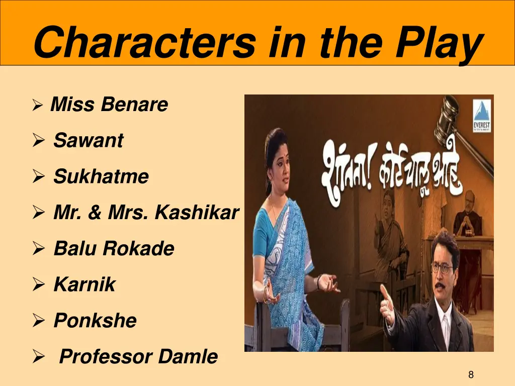 characters in the play