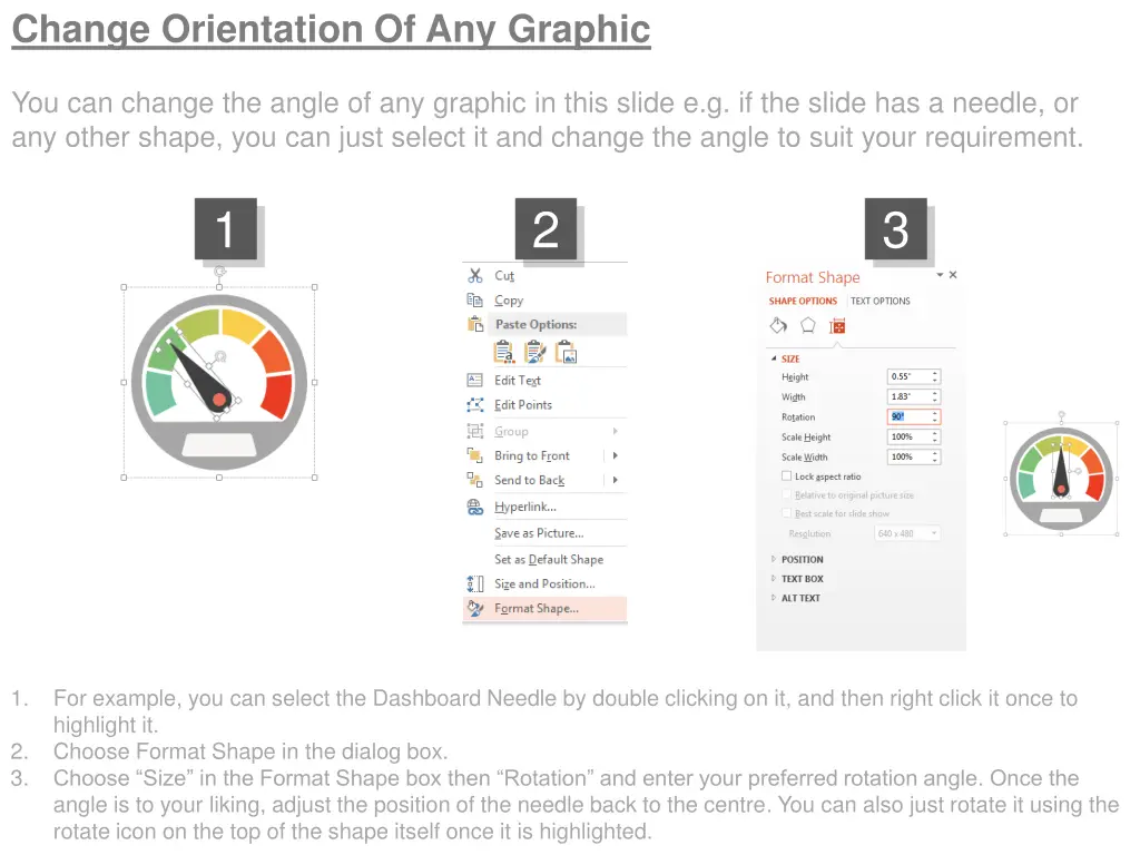 change orientation of any graphic