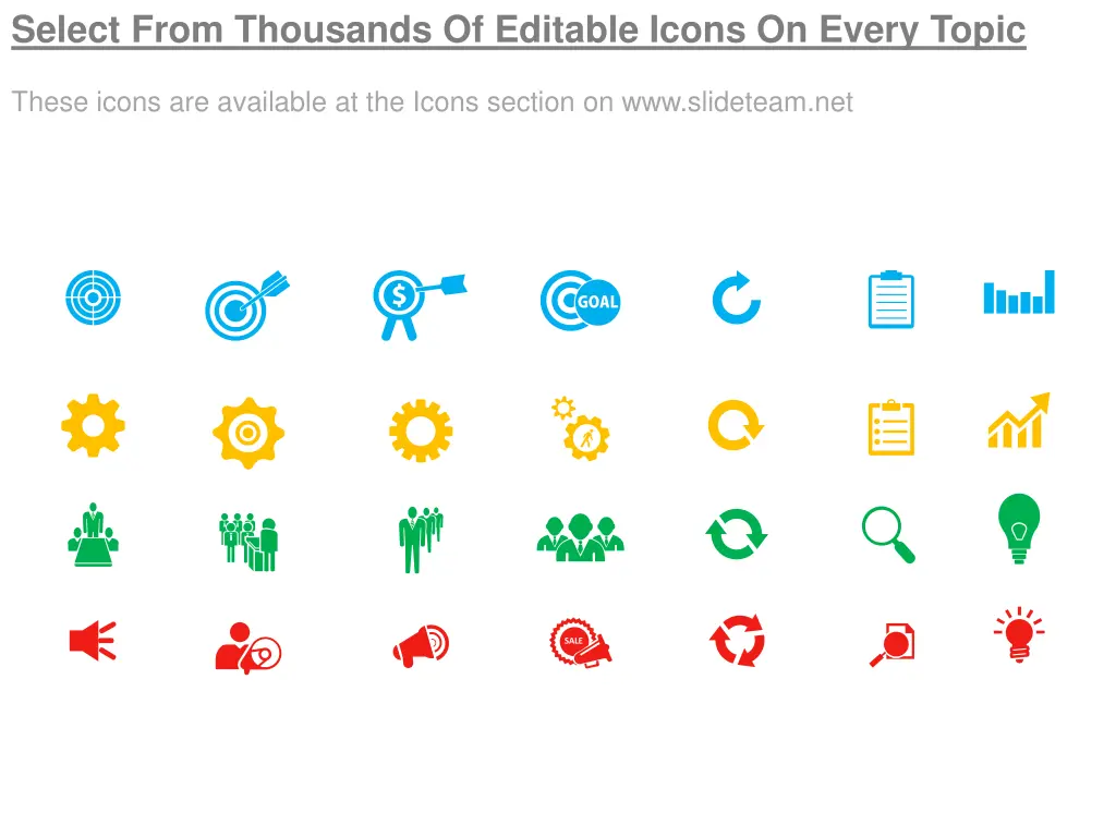 select from thousands of editable icons on every