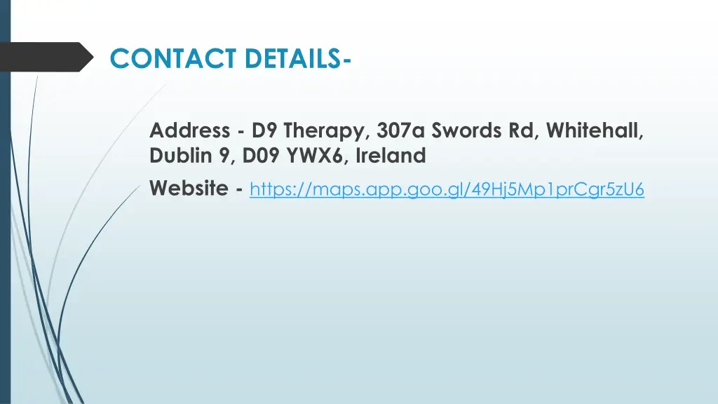 contact details