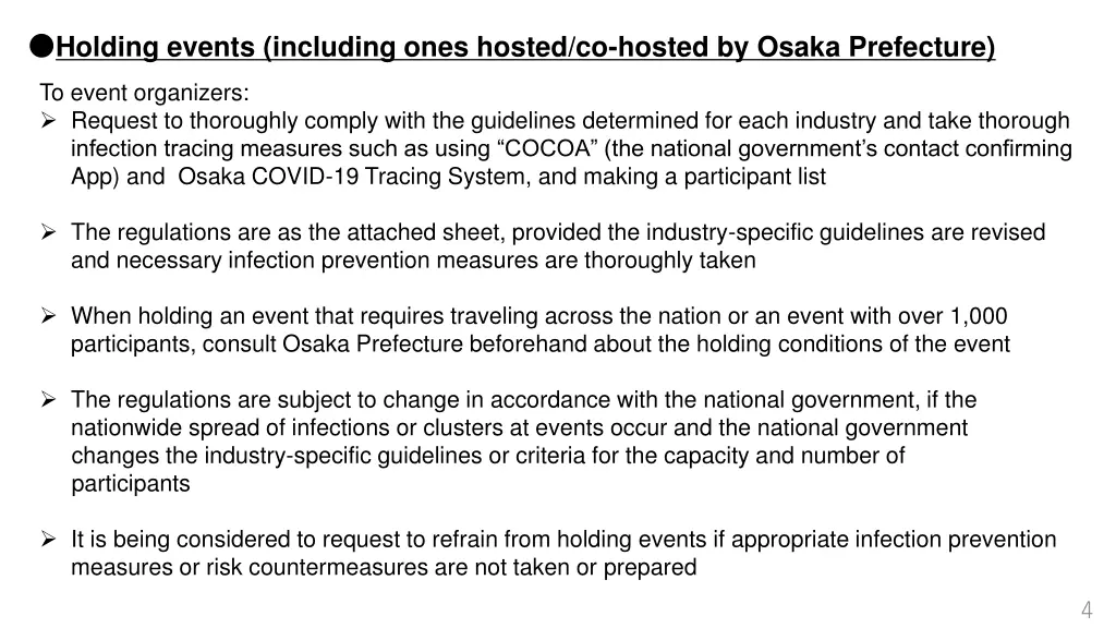 holding events including ones hosted co hosted