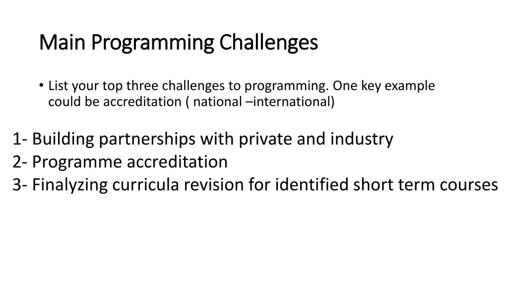 main programming challenges main programming