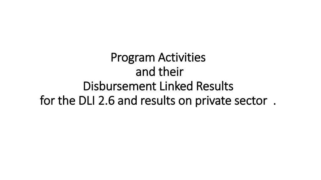 program activities program activities and their