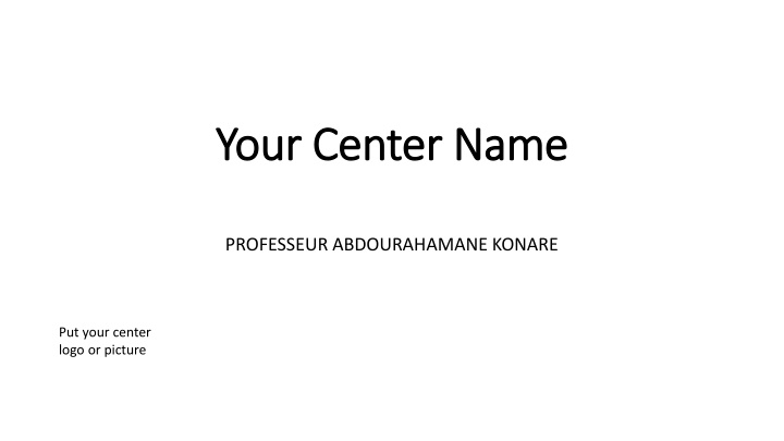your center name your center name