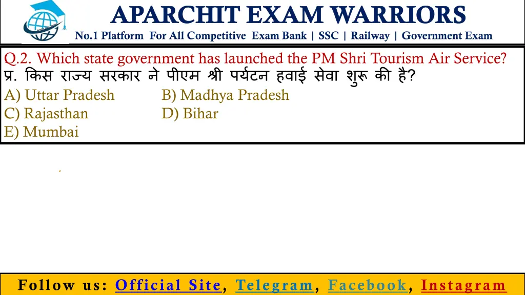 aparchit exam warriors no 1 platform 4