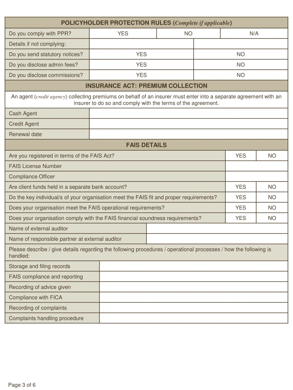 policyholder protection rules complete