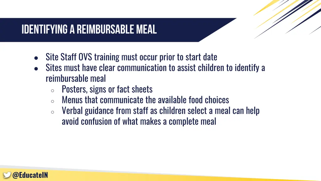 site staff ovs training must occur prior to start