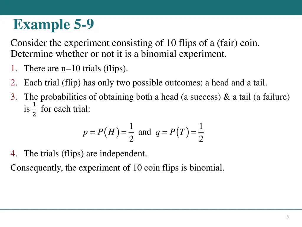 example 5 9 consider the experiment consisting