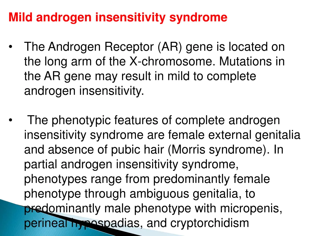 mild androgen insensitivity syndrome