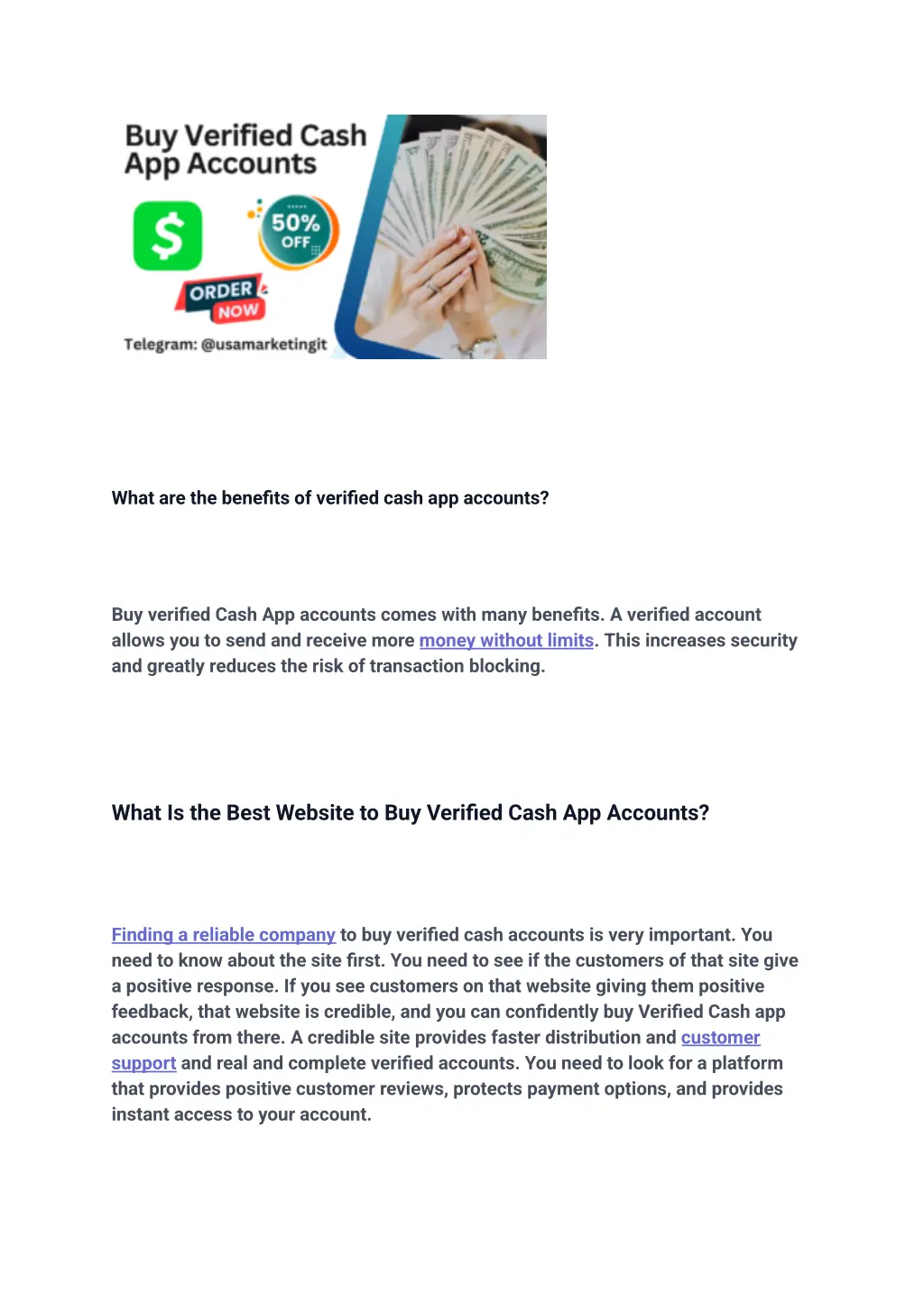 what are the benefits of verified cash