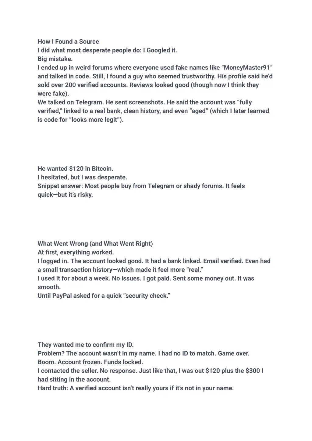 how i found a source i did what most desperate