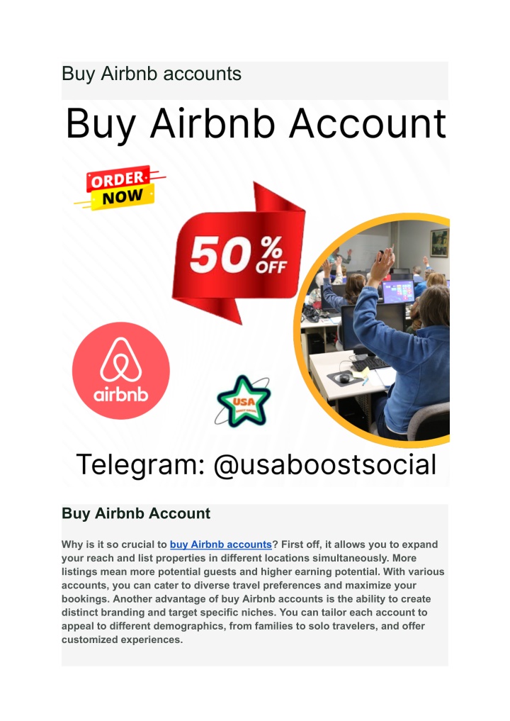 buy airbnb accounts