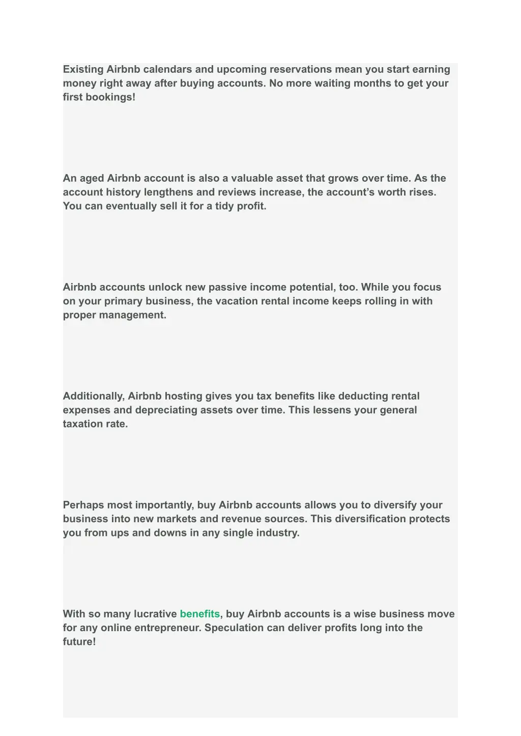 existing airbnb calendars and upcoming