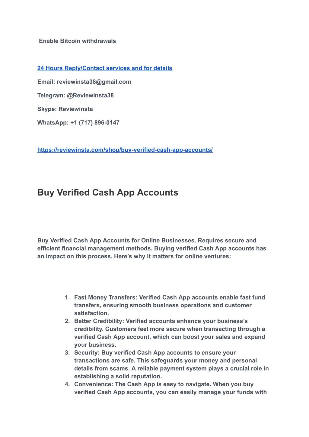 enable bitcoin withdrawals