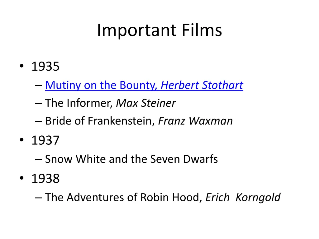 important films