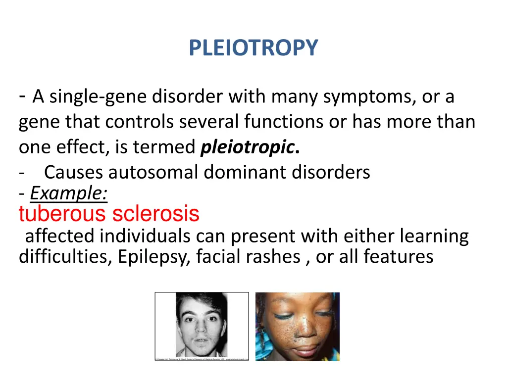pleiotropy