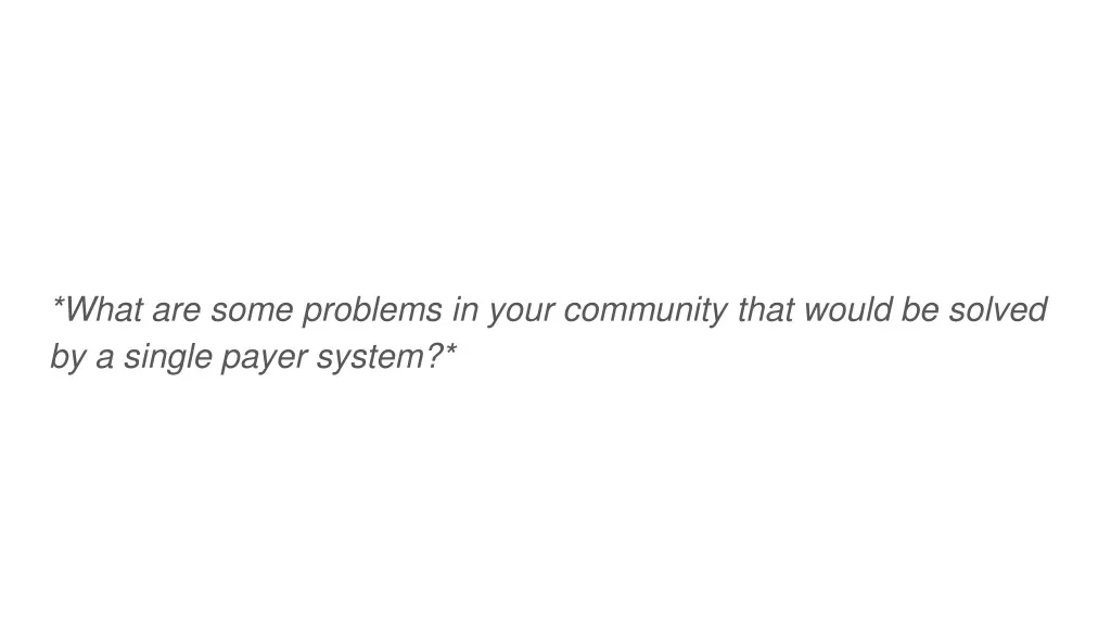 what are some problems in your community that