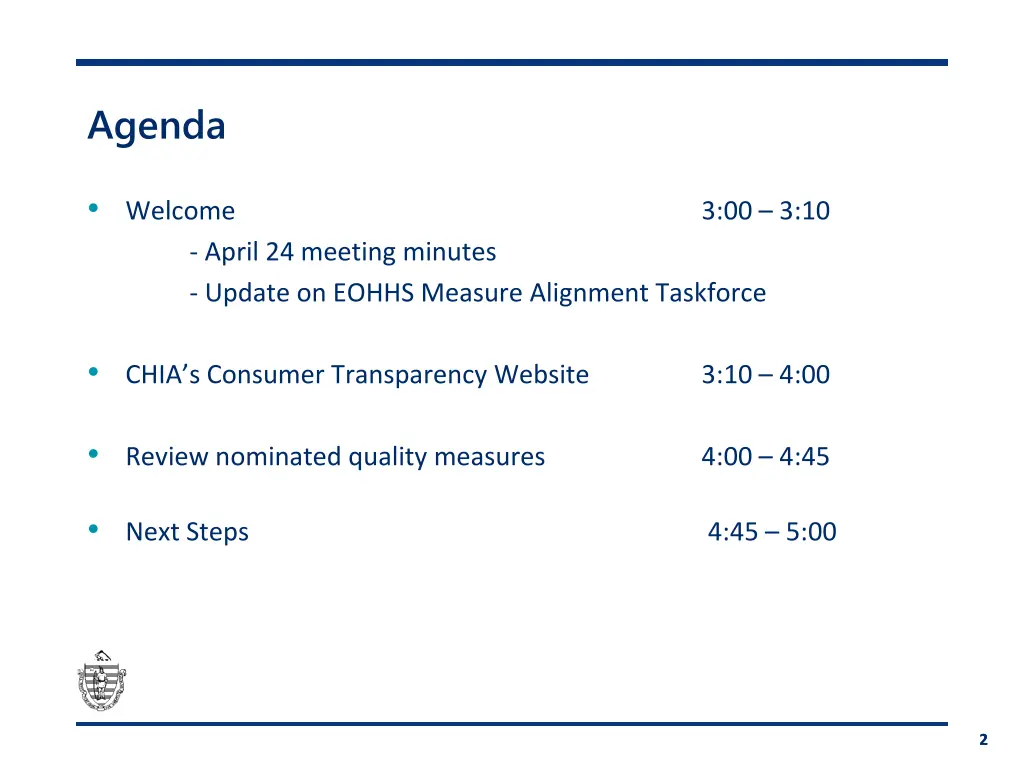 agenda
