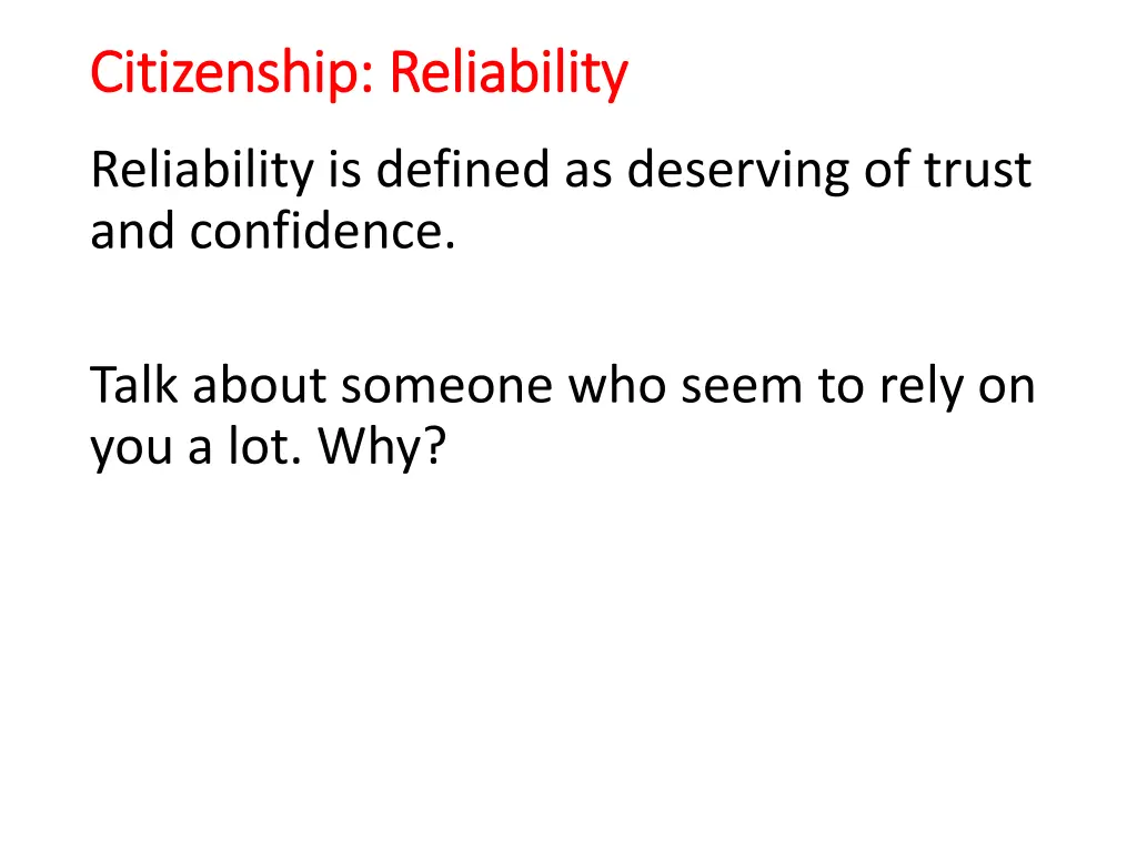 citizenship reliability citizenship reliability 1