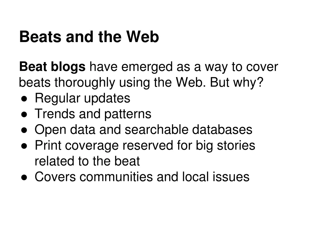 beats and the web