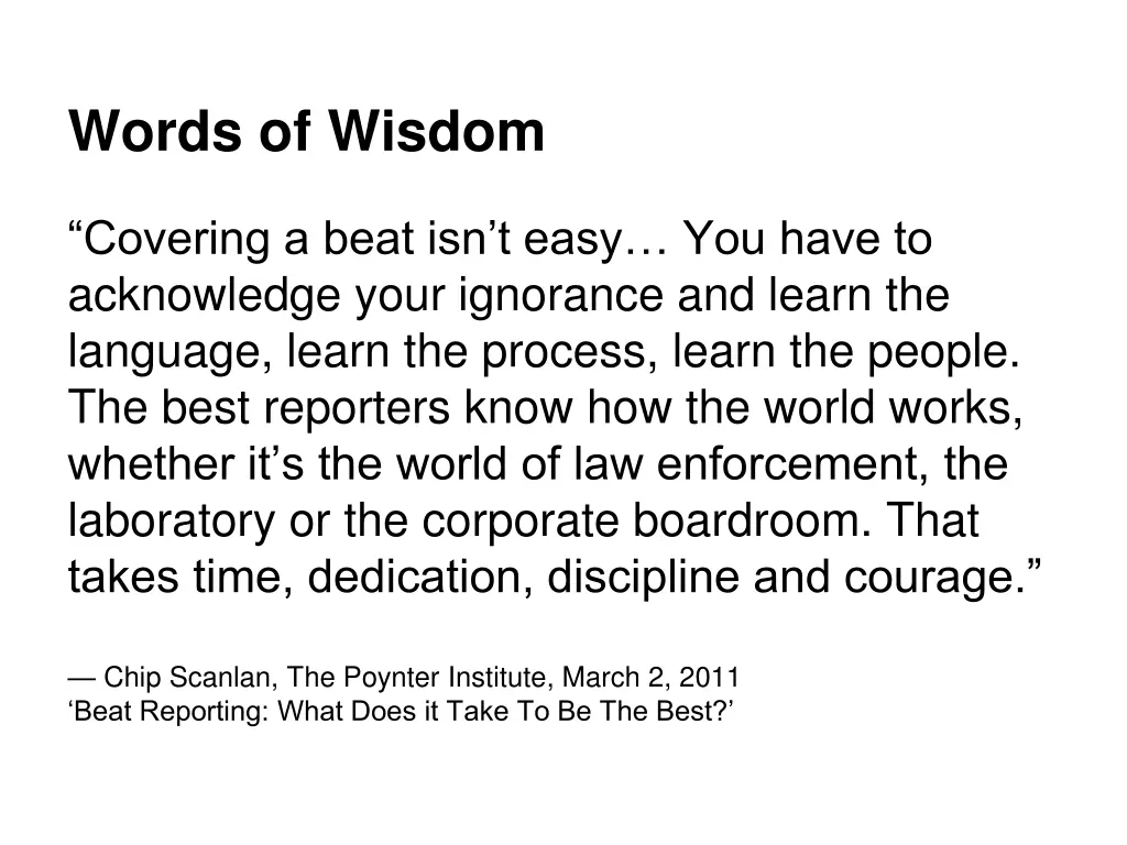 words of wisdom