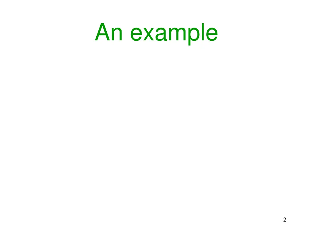 an example