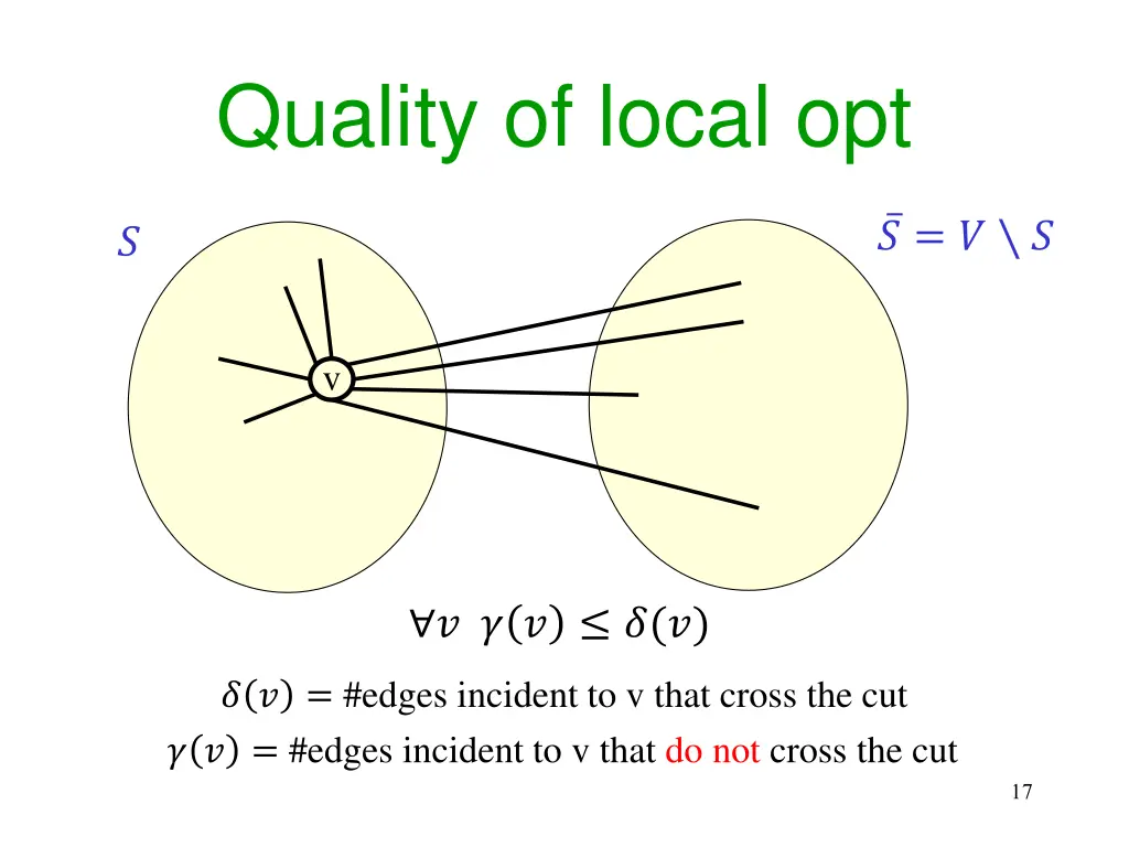 quality of local opt 1