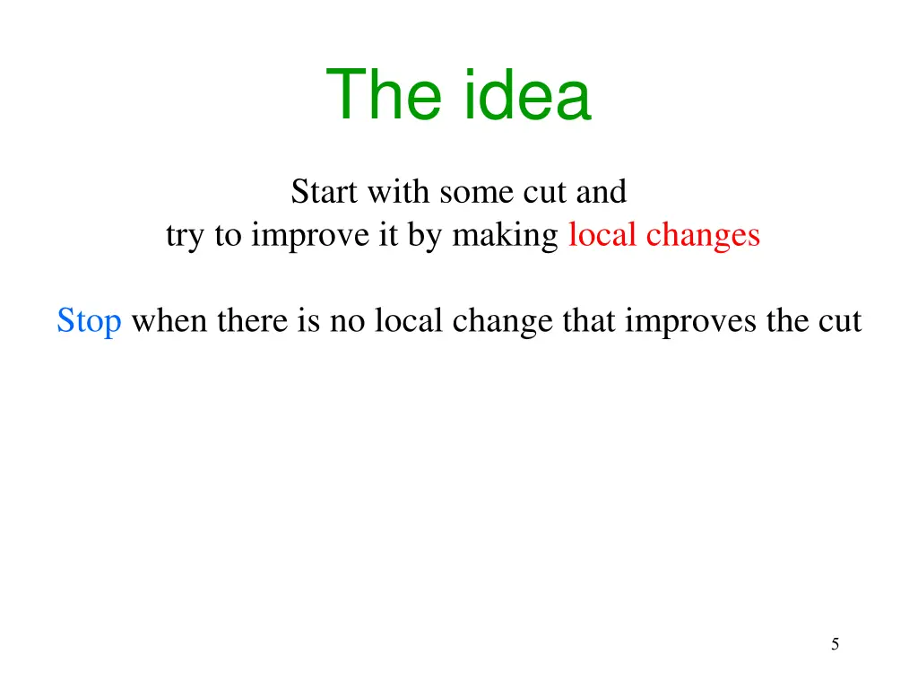 the idea