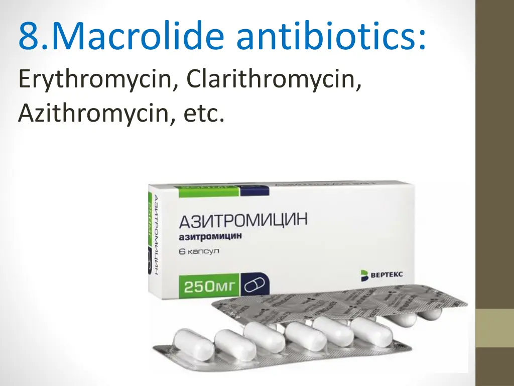 0 8 macrolide antibiotics erythromycin