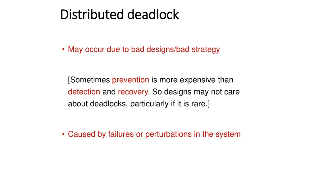 distributed deadlock distributed deadlock 2