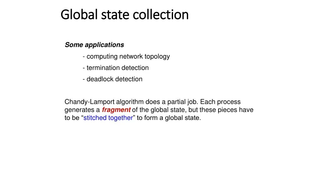 global state collection global state collection 1