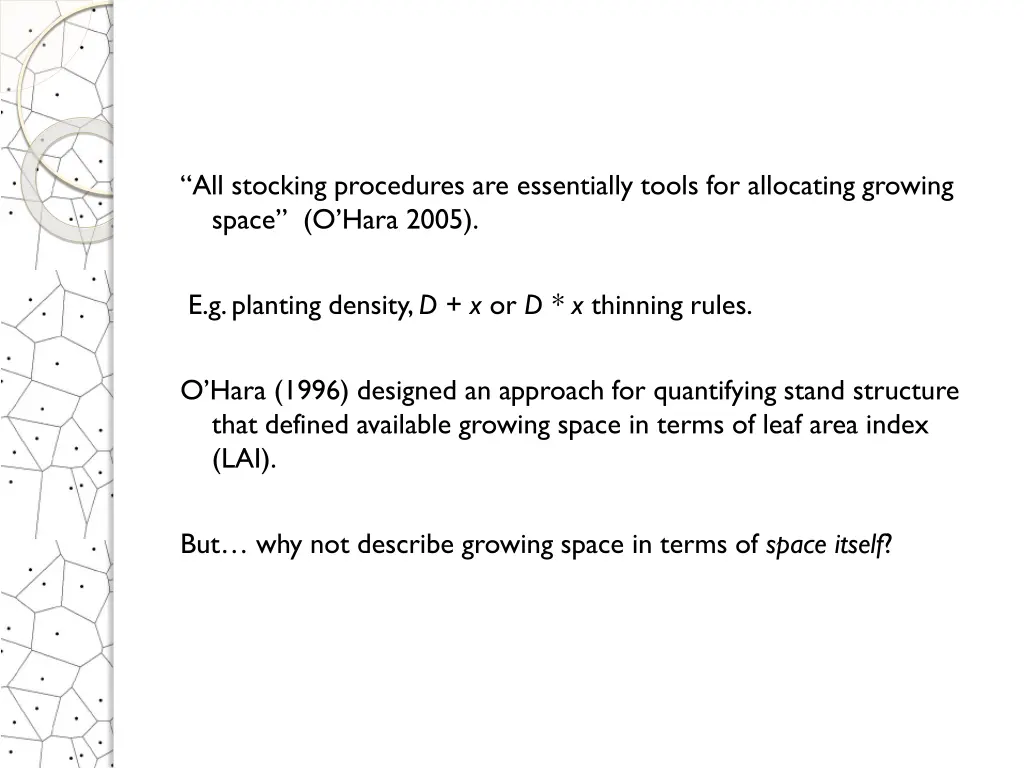 all stocking procedures are essentially tools