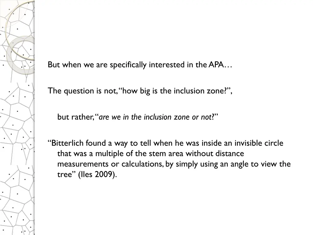 but when we are specifically interested in the apa