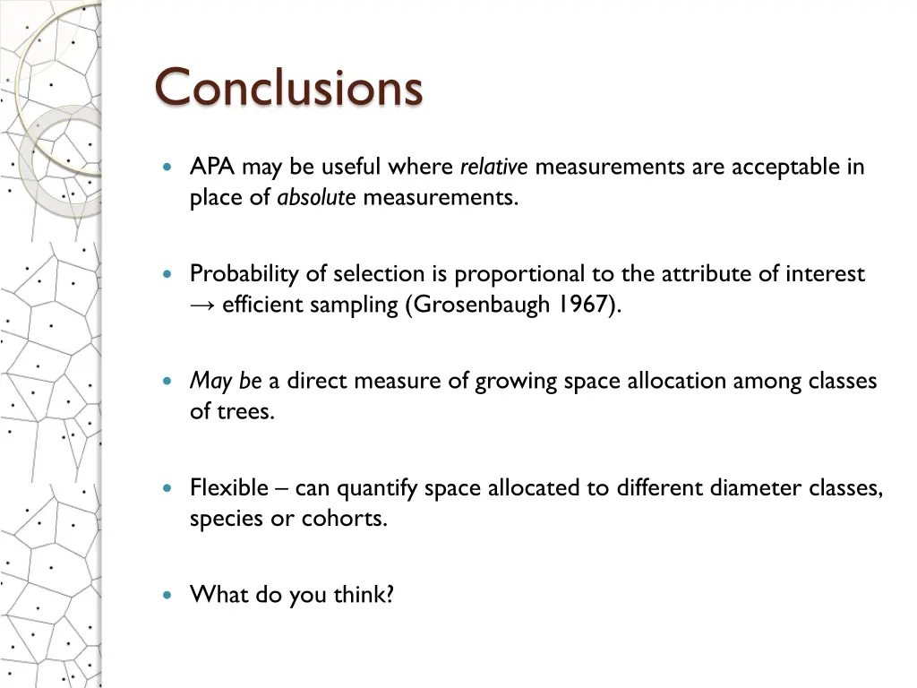 conclusions