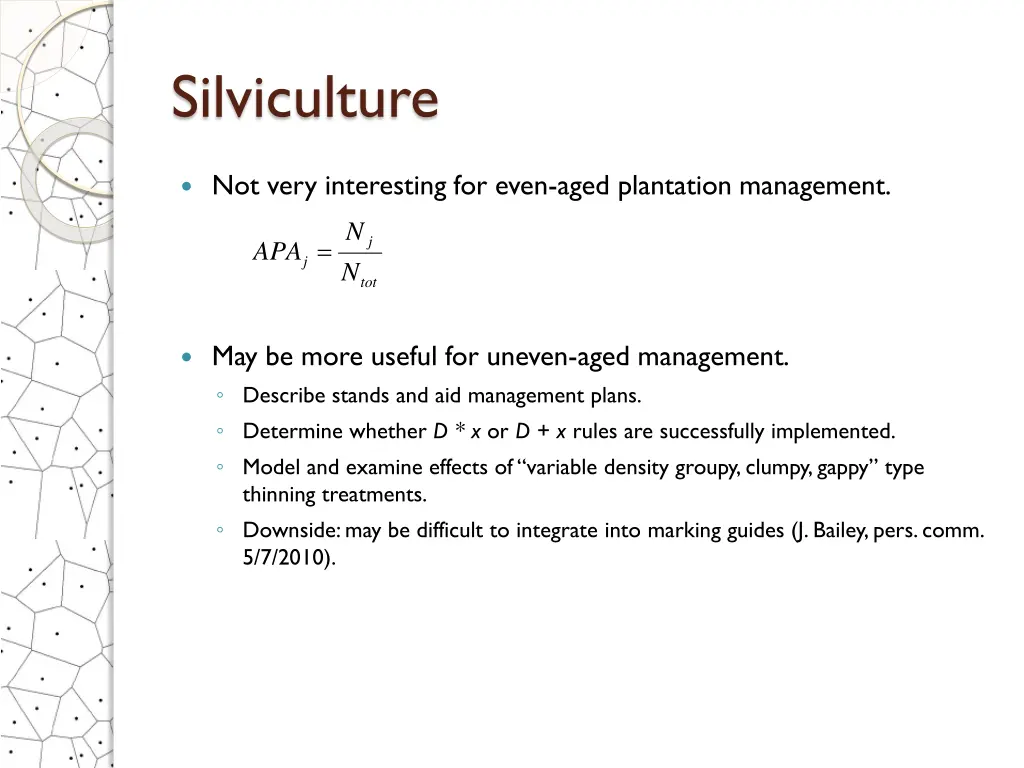 silviculture