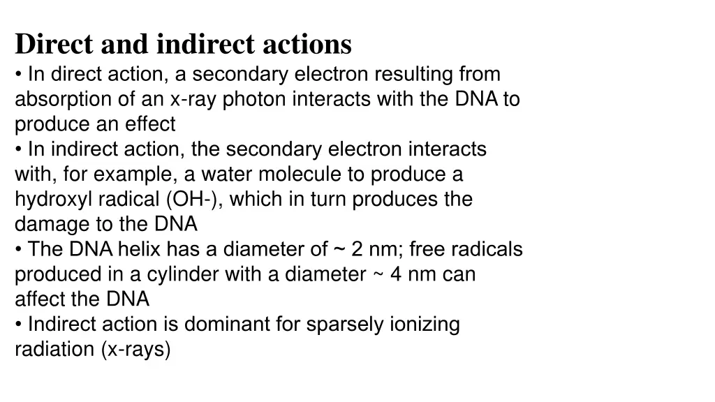 direct and indirect actions in direct action