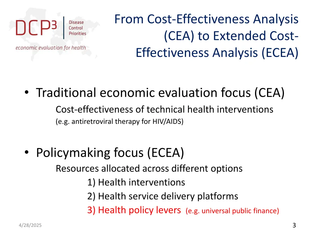 from cost effectiveness analysis cea to extended
