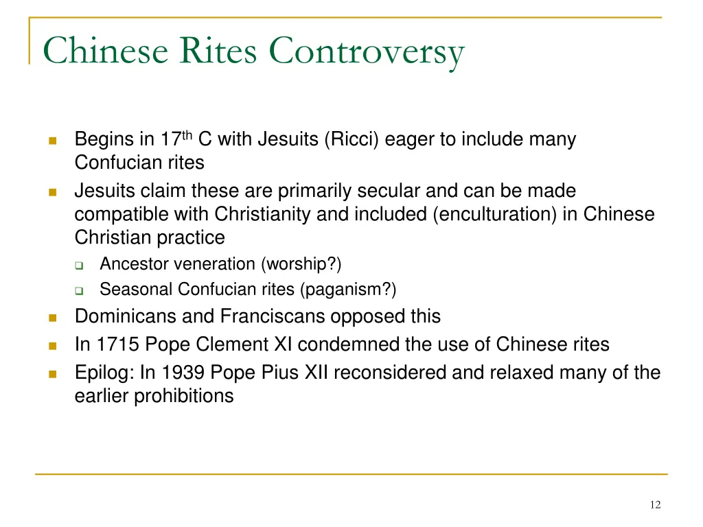 chinese rites controversy